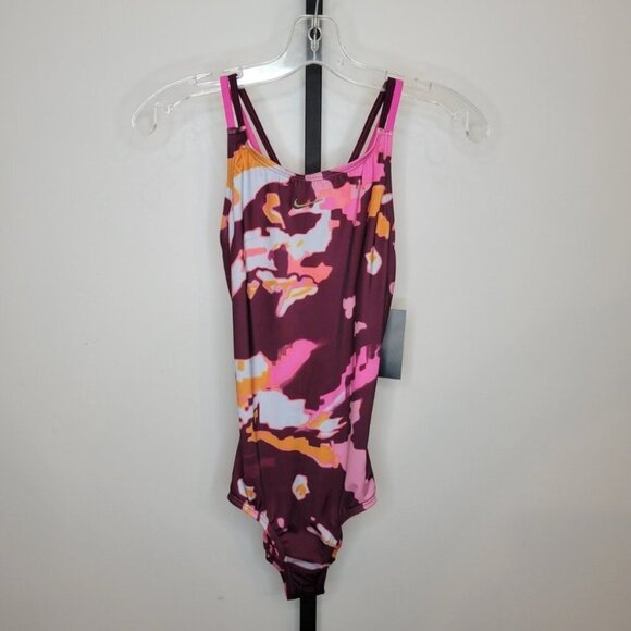Nike Girls One Piece Swimsuit Size Large NWT 12-13 - Picture 1 of 8